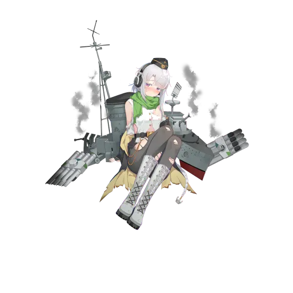 战舰少女R - Z28·改 - 大破立绘