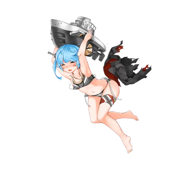 战舰少女R - U-47·改 - 大破立绘