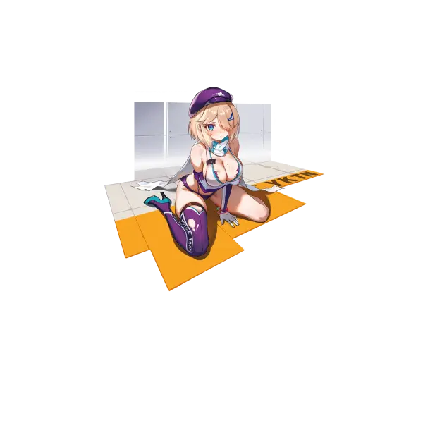 战舰少女R - 约克城 - 换装 - 赛道天使 - 大破立绘