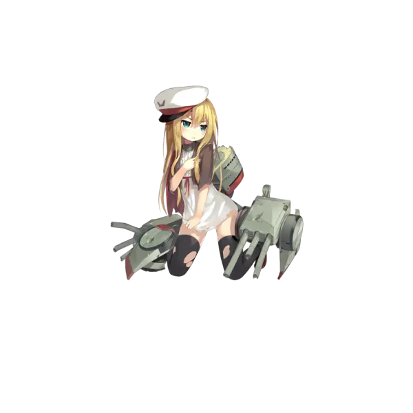 战舰少女R - 德意志(装甲舰) - 大破立绘