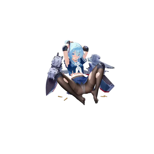 战舰少女R - 休·W·哈德利·改 - 大破立绘