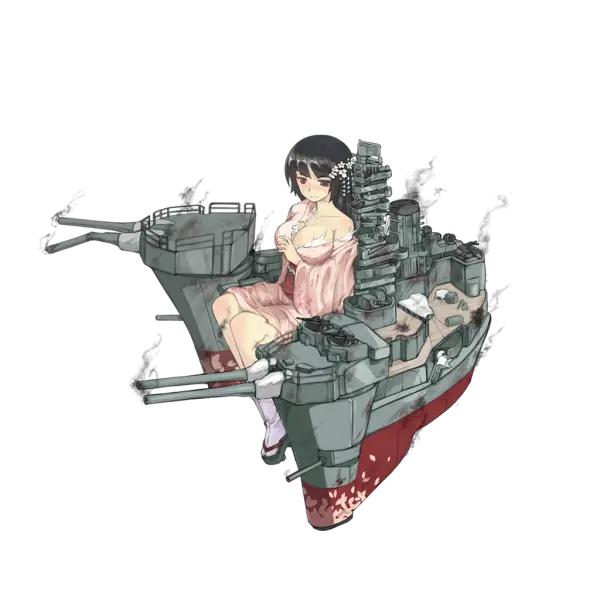 战舰少女R - 扶桑 - 大破立绘