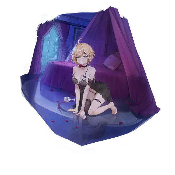 战舰少女R - 潜乙 - 换装 - 幽静私语 - 大破立绘