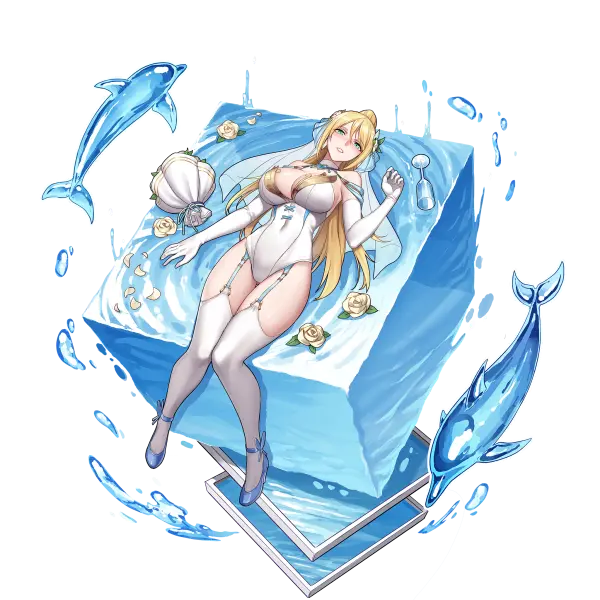 战舰少女R - 瓜达卡纳尔 - 换装 - 海蓝之心 - 大破立绘