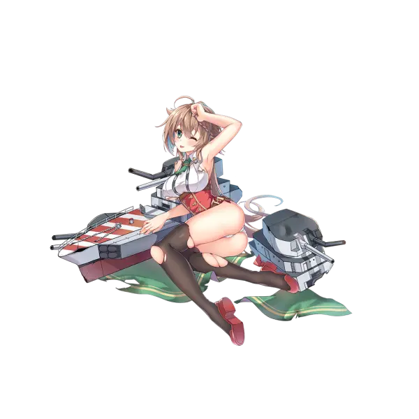 战舰少女R - 伟大的庞贝 - 大破立绘