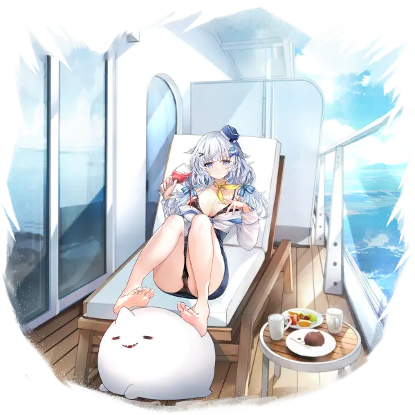 战舰少女R - 卡拉乔洛 - 换装 - 在有你的假期 - 大破立绘