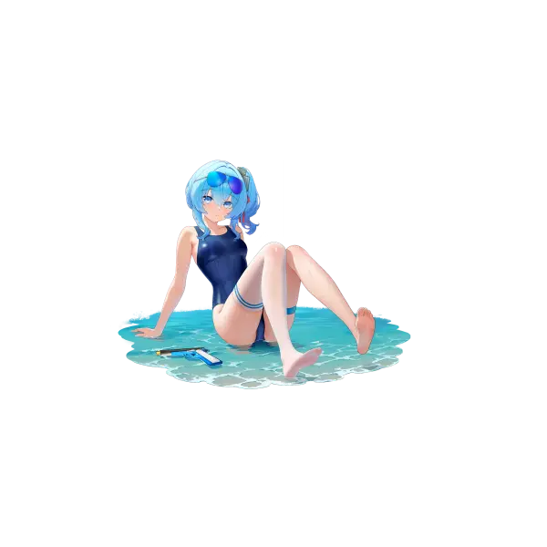 战舰少女R - 休·W·哈德利 - 换装 - 迅流突袭 - 大破立绘
