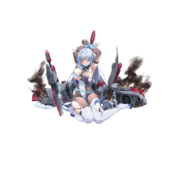 战舰少女R - 米切尔 - 大破立绘