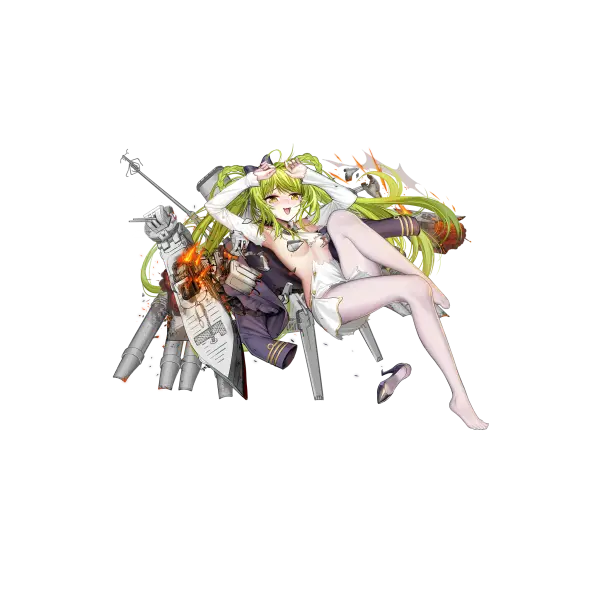 战舰少女R - 活泼(驱逐舰) - 大破立绘