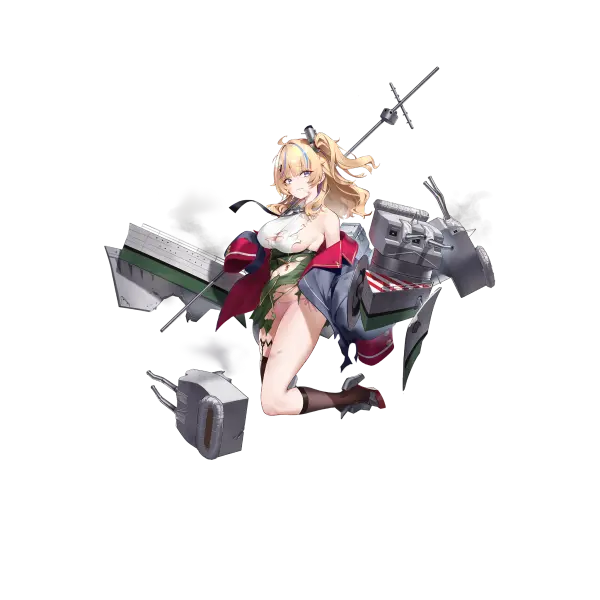 战舰少女R - 阿蒂利奥·雷戈洛 - 大破立绘