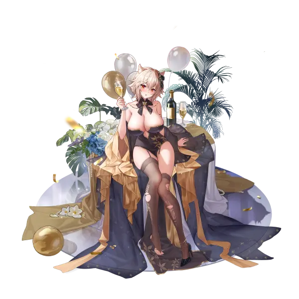 战舰少女R - 俾斯麦 - 换装 - 静寂之声 - 大破立绘