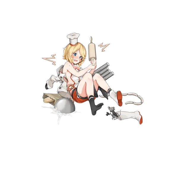 战舰少女R - Z16 - 换装 - 新任厨娘 - 大破立绘