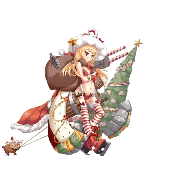 战舰少女R - 内华达 - 换装 - 圣诞服 - 普通立绘