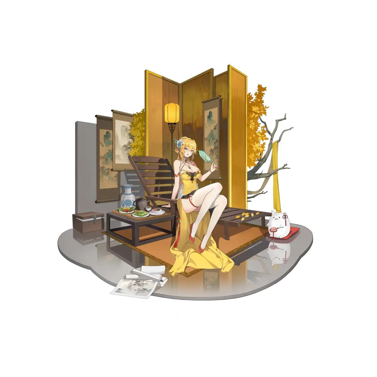 战舰少女R - 约克公爵 - 换装 - 秋日茶歇 - 正常立绘