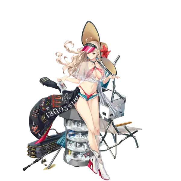战舰少女R - 密苏里 - 换装 - 夏沫之花 - 普通立绘