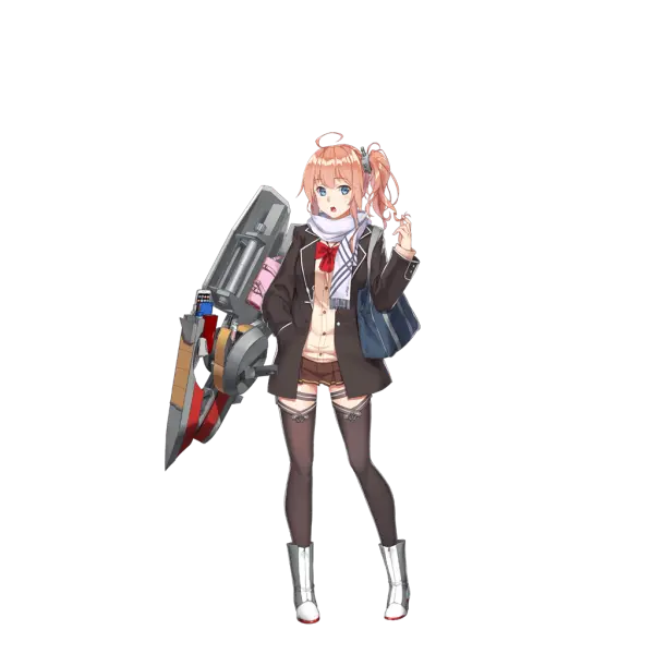 战舰少女R - 最上 - 换装 - 冬季校服 - 正常立绘