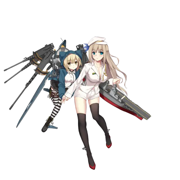 战舰少女R - 列克星敦(CV-2) - 换装 - 列克星敦&米娅 - 正常立绘