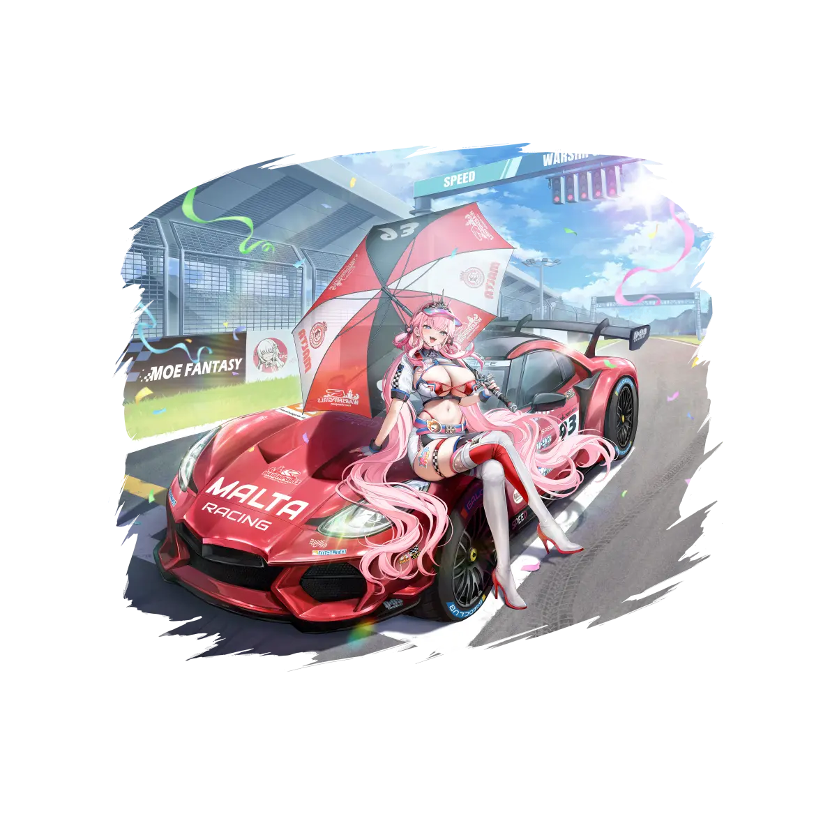 战舰少女R - 马耳他 - 换装 - 赛道皇后 - 普通立绘