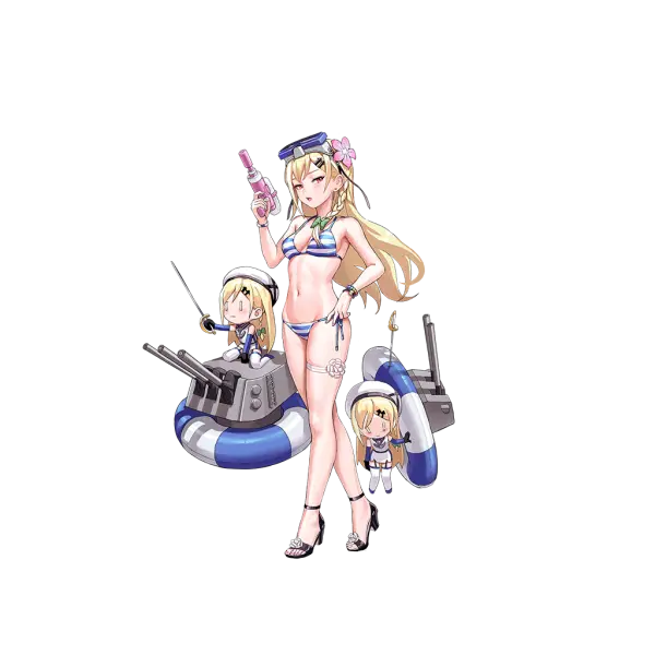 战舰少女R - 丹佛 - 换装 - 沙滩的守护骑士 - 普通立绘
