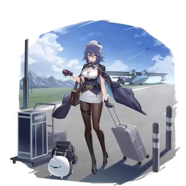 战舰少女R - 复仇 - 换装 - 紫翼天使 - 普通立绘