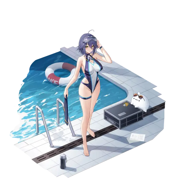 战舰少女R - 复仇 - 换装 - 艳紫鲛人 - 普通立绘