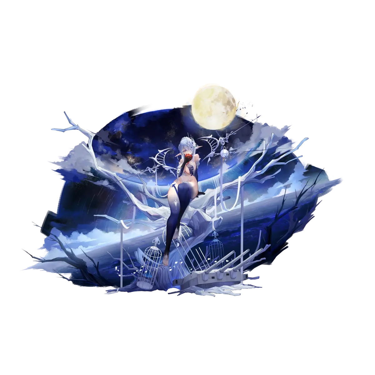 战舰少女R - AIII - 换装 - 空寂星月夜 - 正常立绘