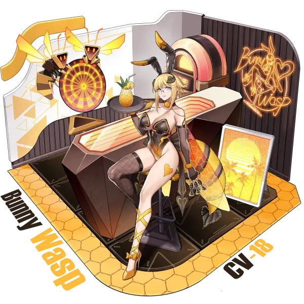 战舰少女R - 黄蜂(CV-18) - 换装 -  - 普通立绘