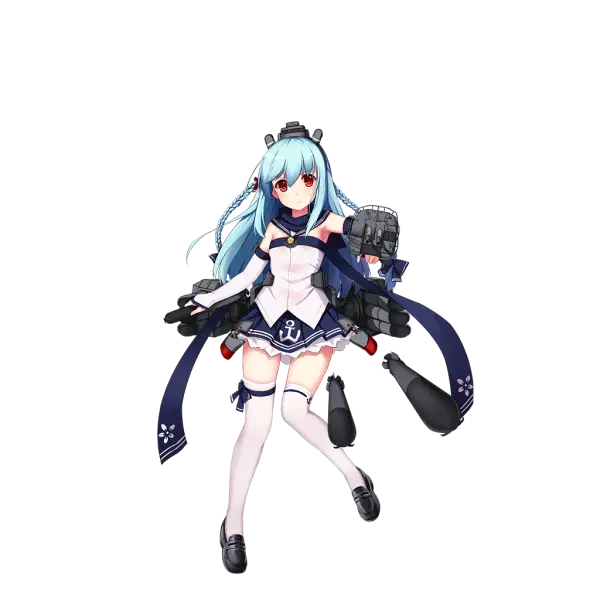 战舰少女R - 吹雪 - 换装 - 初期设定 - 普通立绘