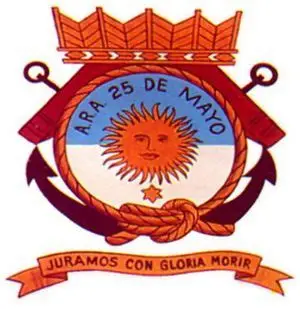 文件:ARA Veinticinco de Mayo (C-2) heraldry.webp