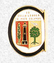 卡萨比安卡的舰徽,上面能够勉强看到其舰铭“In bello leones, in pace colombae”