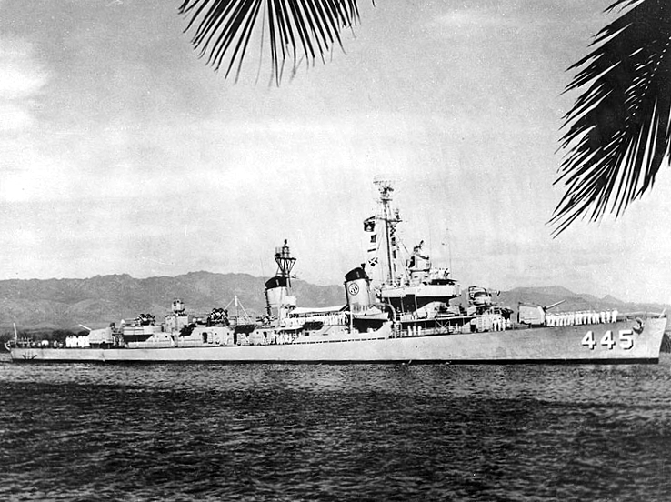 文件:USS Fletcher (DD-445) at Pearl harbor, 1964.jpg