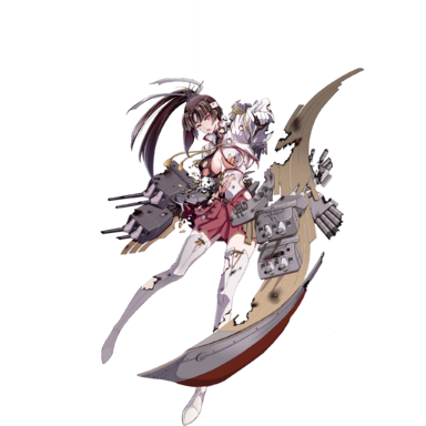 战舰少女R - 高雄·改 - 大破立绘