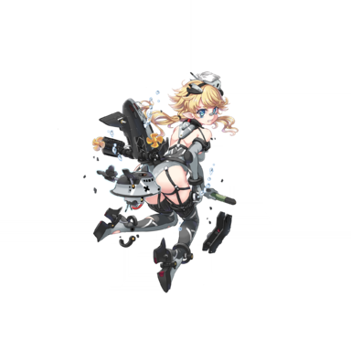 战舰少女R - 鲃鱼 - 大破立绘