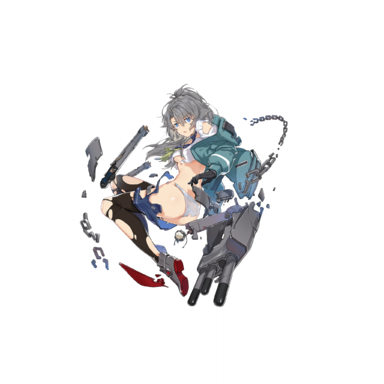 战舰少女R - 木曾 - 大破立绘