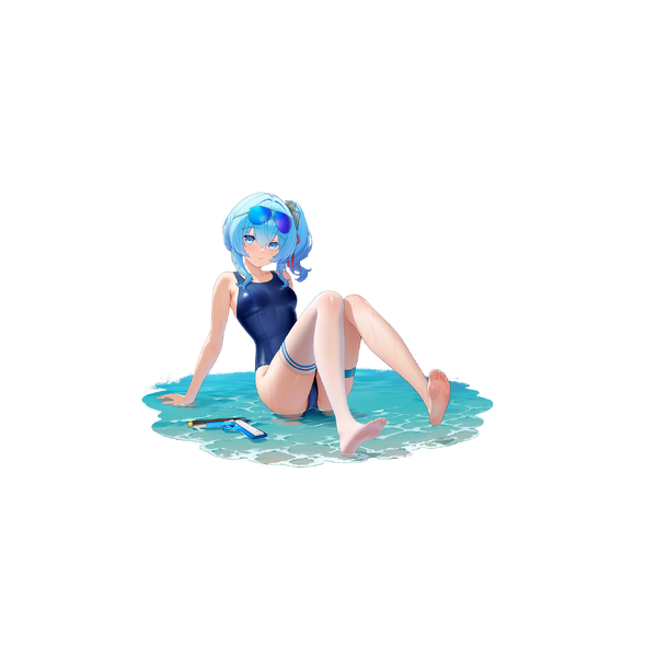 战舰少女R - 休·W·哈德利 - 换装 - 迅流突袭 - 大破立绘