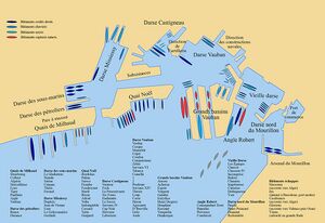 1942年土伦港自沉时港口内的法国军舰位置情况