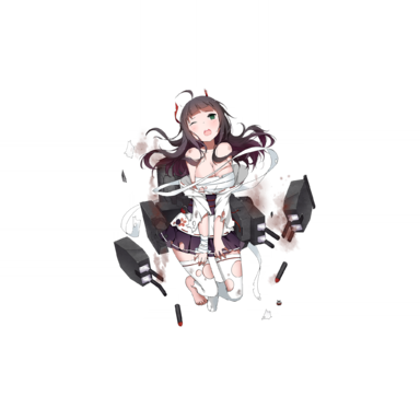 战舰少女R - 衣笠 - 大破立绘