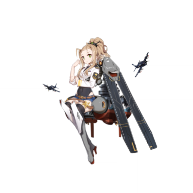战舰少女R - 黄蜂(CV-7)·改 - 正常立绘