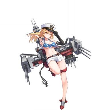 战舰少女R - 休斯顿·改 - 正常立绘