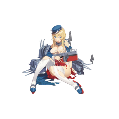 战舰少女R - 乔治·莱格 - 大破立绘