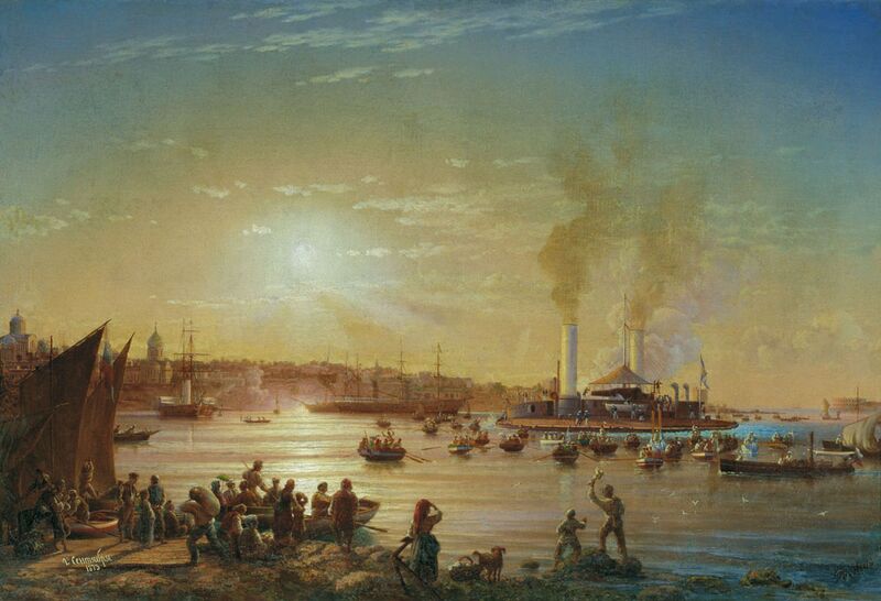 文件:Н. П. Красовский. Прибытие поповки «Новгород» в Севастополь. 1873 год.jpg