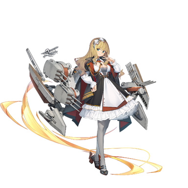 战舰少女R - 安萨尔多 - 正常立绘
