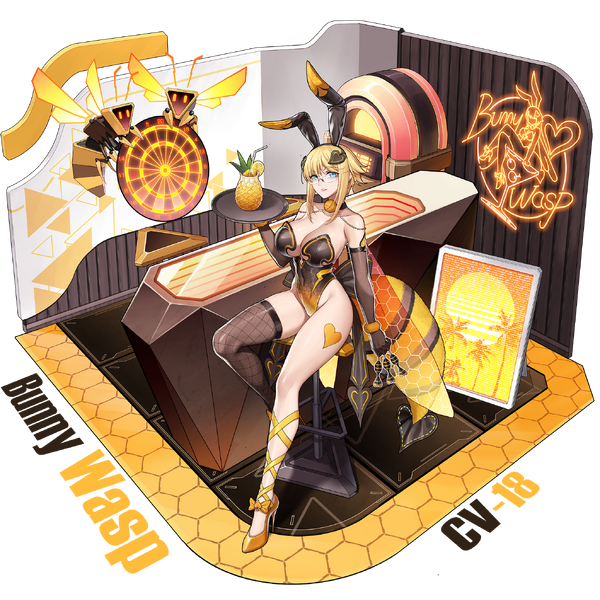 战舰少女R - 黄蜂(CV-18) - 换装 - - 正常立绘