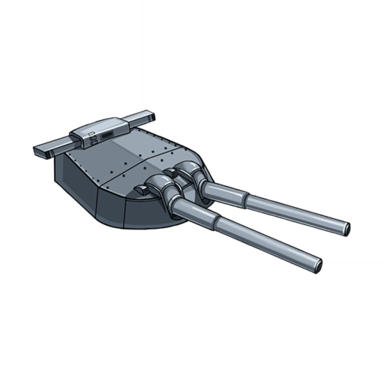 战舰少女R - 双联15英寸主炮（RP12） - 大型主炮
