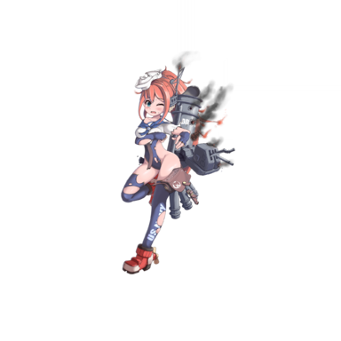 战舰少女R - 波特 - 大破立绘