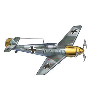 战舰少女R - Bf 109E(加兰德机) - 装备图标
