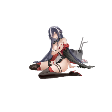 战舰少女R - 特伦托 - 大破立绘