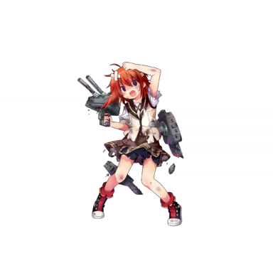 战舰少女R - 阳炎 - 大破立绘