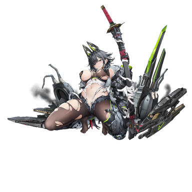 战舰少女R - 土佐 - 大破立绘