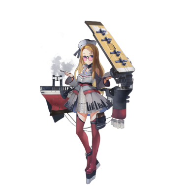战舰少女R - 兰利·改 - 正常立绘